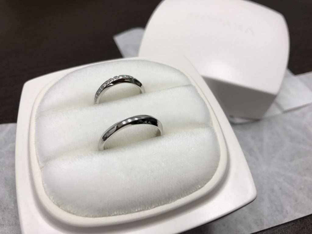 NIWAKAの結婚指輪「綺羅」のペアの画像