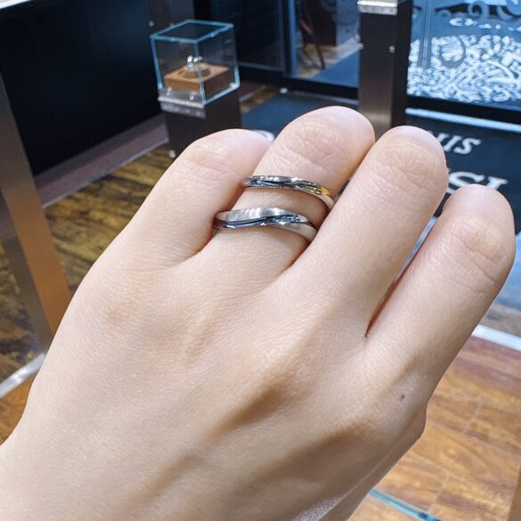 SORAの結婚指輪　レイの着用画像