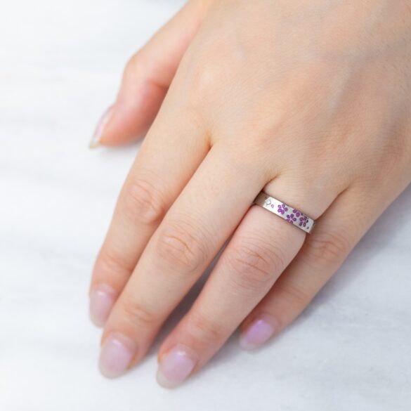 SORAの結婚指輪　舞桜の着用画像