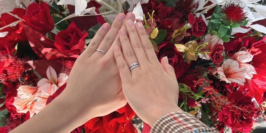 【新潟市】ロイヤル・アッシャーの結婚指輪をお作りいただきました