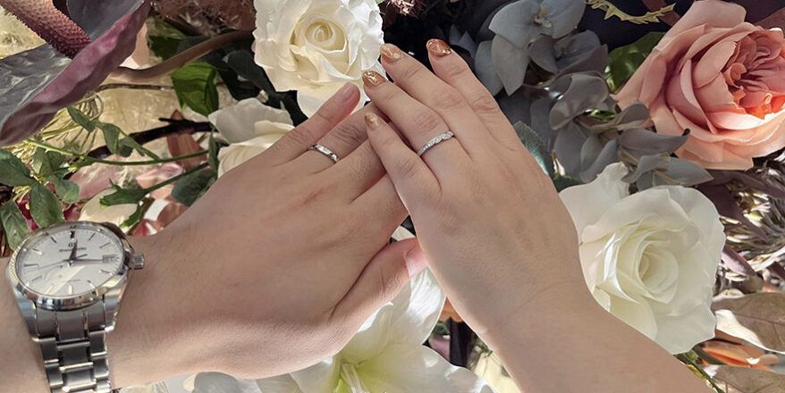 【新潟市】NIWAKAの結婚指輪をお作りいただきました