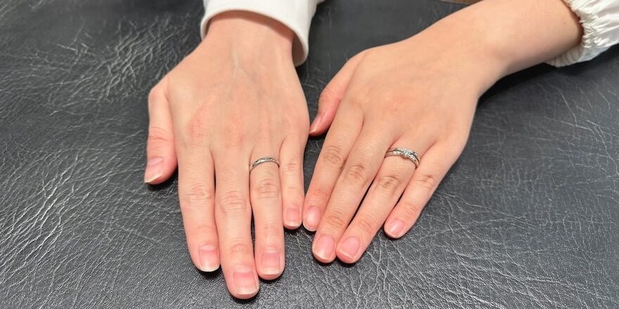 【新潟市】ラザールダイヤモンドの婚約指輪・結婚指輪をお作りいただきました