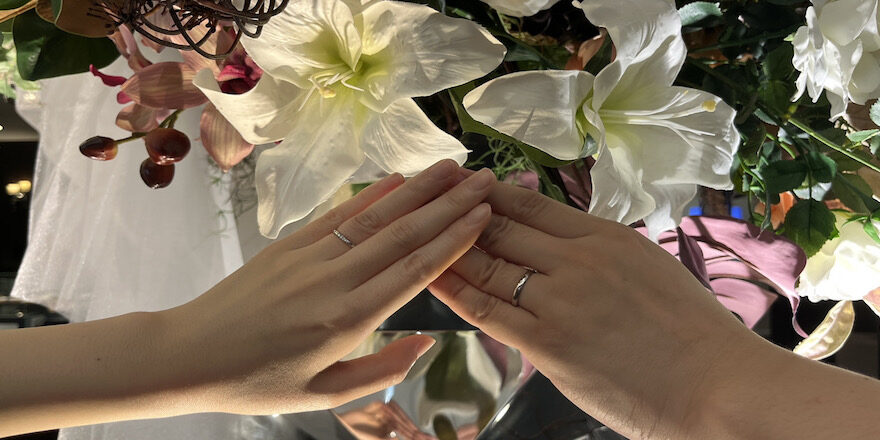 【新潟市】NIWAKAの結婚指輪をお作りいただきました