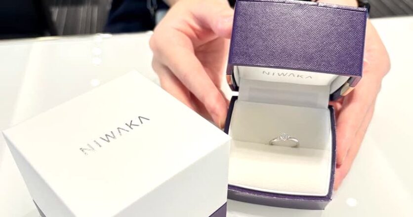 【新潟市】NIWAKAの婚約指輪をお作りいただきました