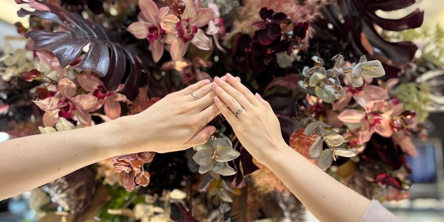 【新潟市】ディズニーシンデレラの婚約指輪・結婚指輪をお作りいただきました