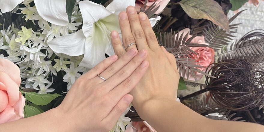 【長岡市】NIWAKAの結婚指輪をお作りいただきました