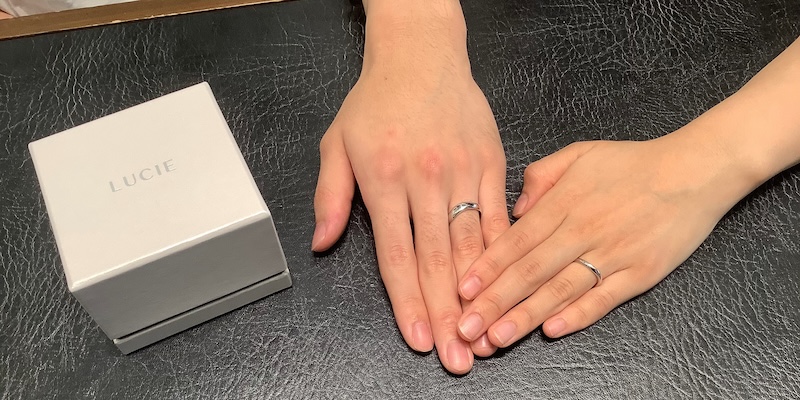 【新潟市】ルシエの結婚指輪をお作りいただきました