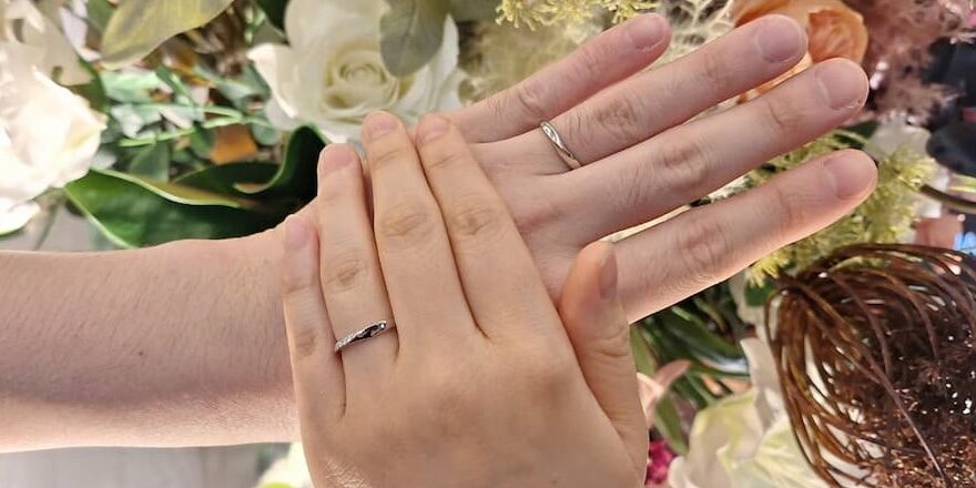 【阿賀野市・新潟市】ロイヤル・アッシャーの結婚指輪をお作りいただきました