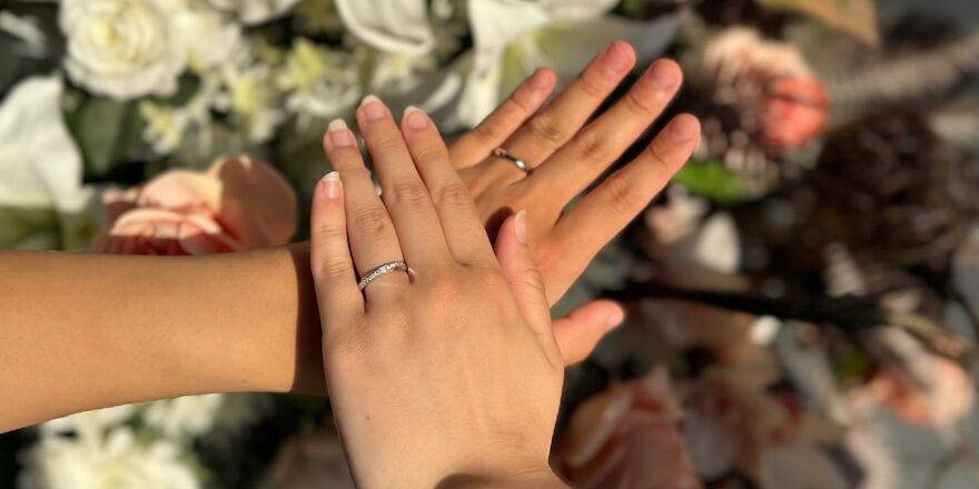 【長岡市・上越市】NIWAKAの結婚指輪をお作りいただきました