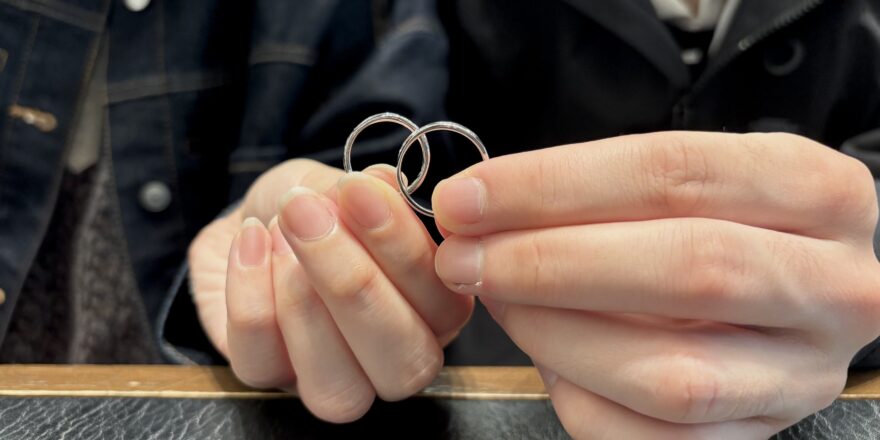 【上越市】ロイヤル・アッシャーの結婚指輪をおつくりいただきました