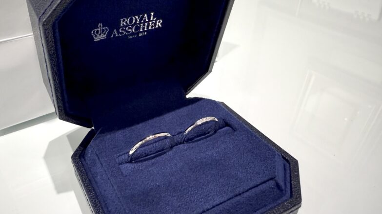 【燕市・新潟市】ロイヤル・アッシャーの結婚指輪をおつくりいただきました