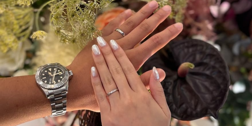 【燕市】NIWAKAの結婚指輪をお作りいただきました