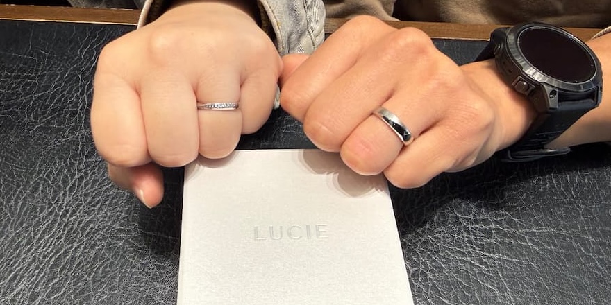 【新潟市】ルシエの結婚指輪をお作りいただきました