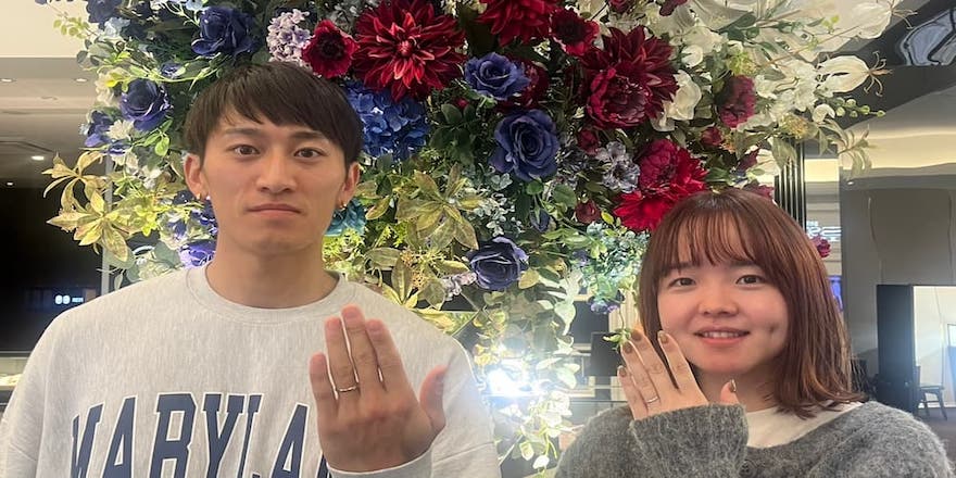 【新潟市】NIWAKAの結婚指輪をお作りいただきました