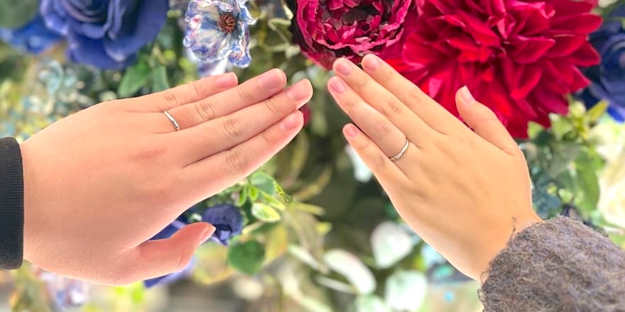 【新発田市】NIWAKAの結婚指輪をお作りいただきました
