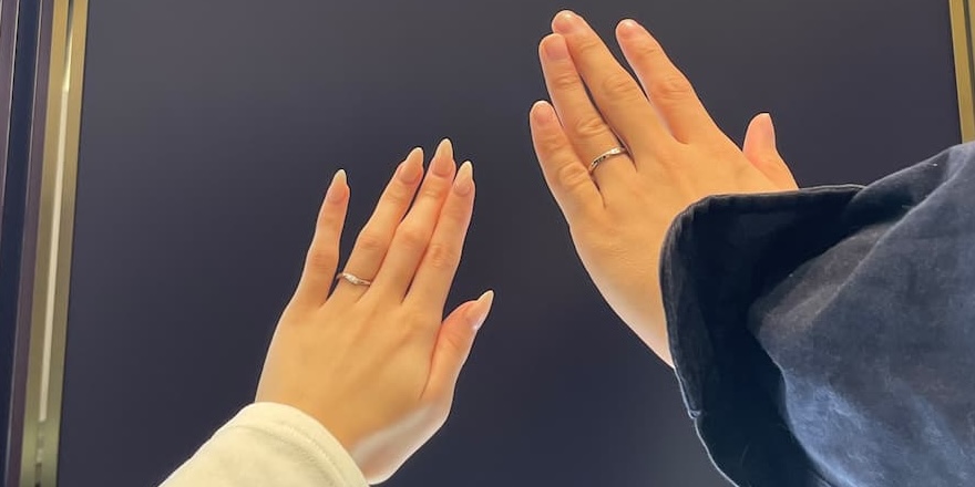 【長岡市】NIWAKAの結婚指輪をお作りいただきました