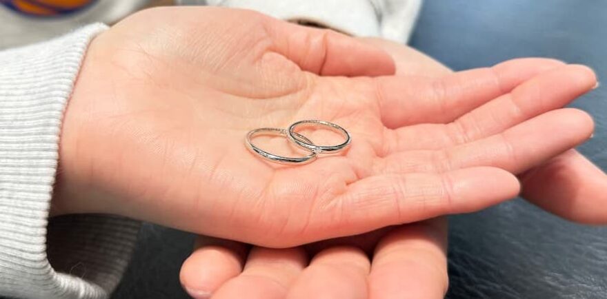 【三条市】ロイヤル・アッシャーの結婚指輪をお作りいただきました