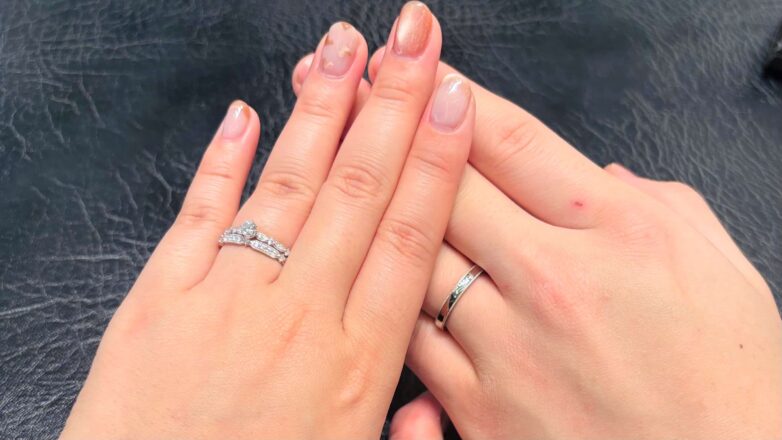 【長岡市】LUCIEのセットリングをおつくりいただきました