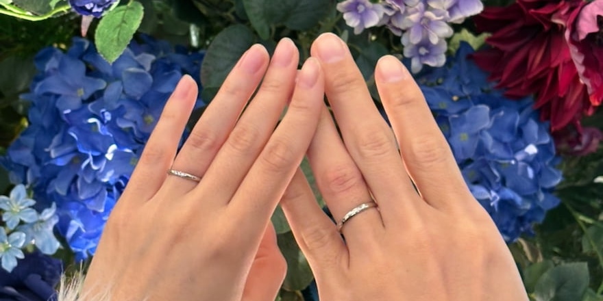 【新潟市】NIWAKAの結婚指輪をお作りいただきました