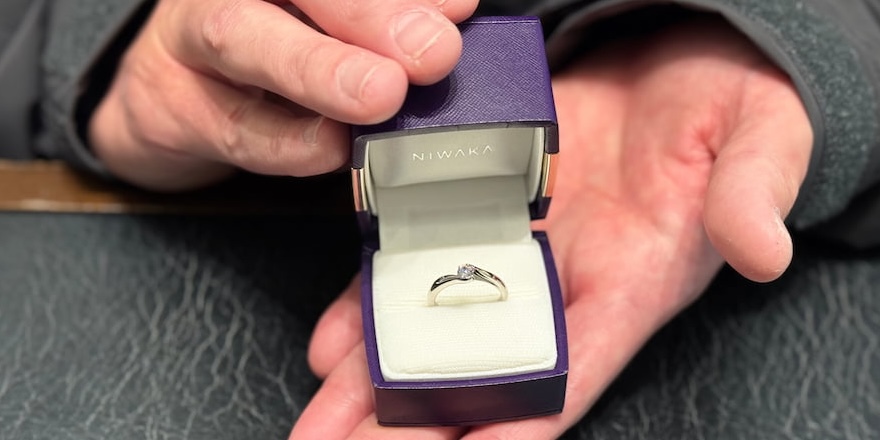 【新潟市】NIWAKAの婚約指輪をお作りいただきました