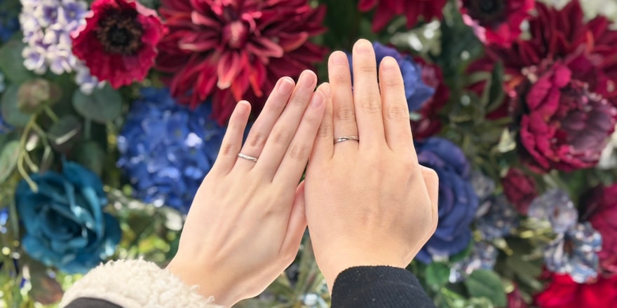 【福島県】ロイヤル・アッシャーの結婚指輪をお作りいただきました