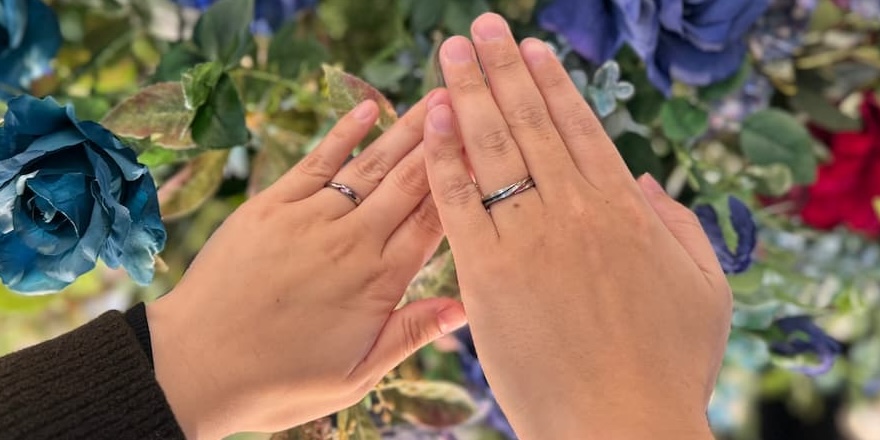 【新潟市】SORAの結婚指輪をお作りいただきました