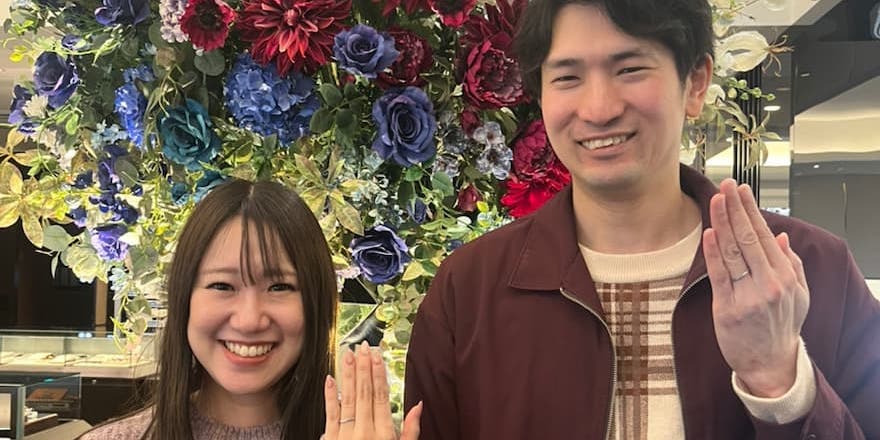 【新潟市】ルシエの結婚指輪をお作りいただきました