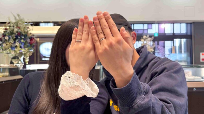 【新潟市】ラザールダイヤモンドの結婚指輪をおつくりいただきました