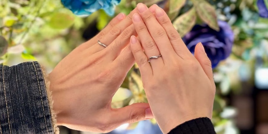 【新潟市】NIWAKAの結婚指輪をお作りいただきました