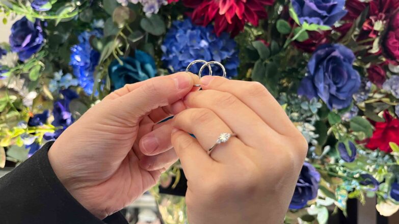 【新発田市】ラザールダイヤモンドの婚約指輪と結婚指輪をおつくりいただきました