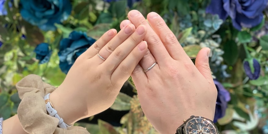 【長岡市】ルシエの結婚指輪をお作りいただきました