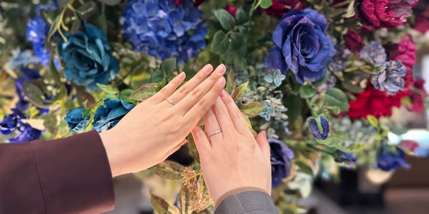 【新潟市】NIWAKAの結婚指輪をお作りいただきました