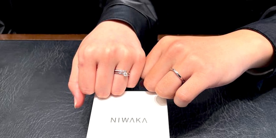 【新潟市】NIWAKAのセットリングをお作りいただきました