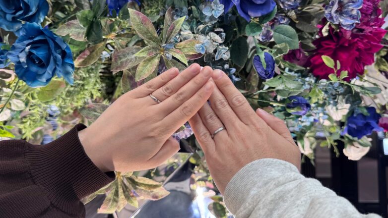 【新潟市】NIWAKAの結婚指輪をおつくりいただきました