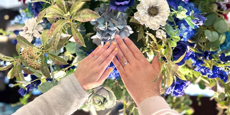 【新潟市】NIWAKAの結婚指輪をお作りいただきました