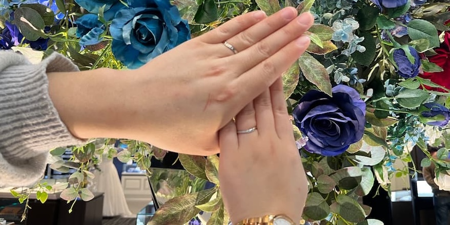 【新潟市】NIWAKAの結婚指輪をお作りいただきました
