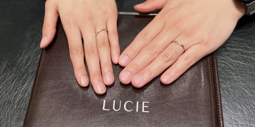 【見附市】ルシエの結婚指輪をお作りいただきました