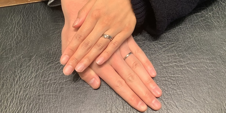 【新潟市】NIWAKAの結婚指輪をおつくりいただきました