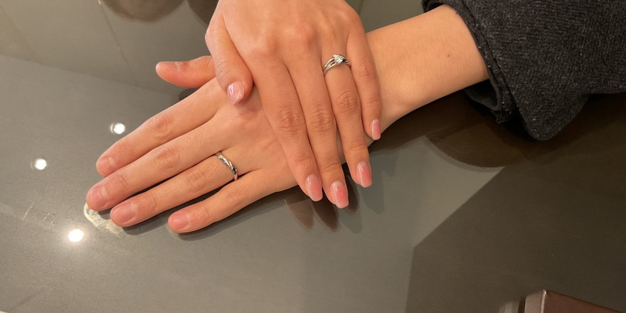 【新潟市】NIWAKAの婚約指輪・結婚指輪をおつくりいただきました