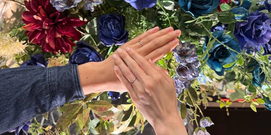 【新潟市】NIWAKAの結婚指輪をお作りいただきました
