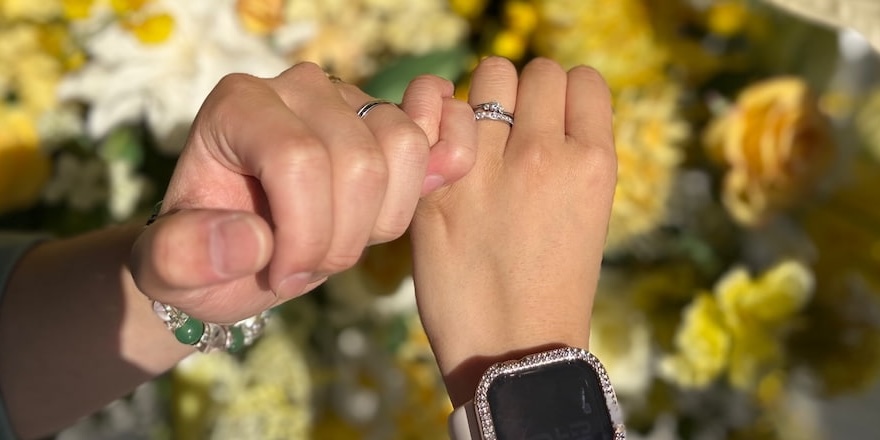 【長岡市】ラザールダイヤモンドの結婚指輪をお作りいただきました