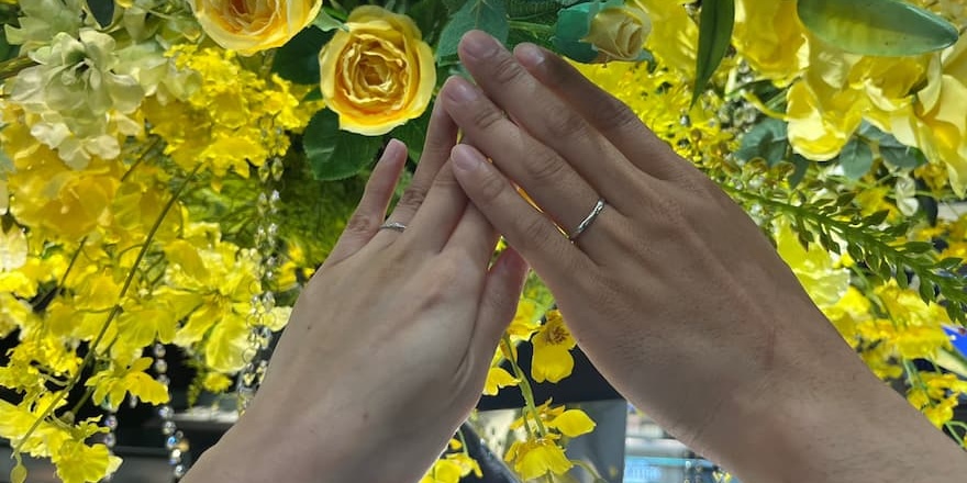 【新潟市】NIWAKAの結婚指輪をお作りいただきました