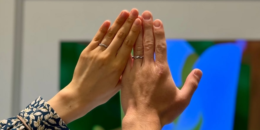 【新潟市】ロイヤル・アッシャーの結婚指輪をお作りいただきました