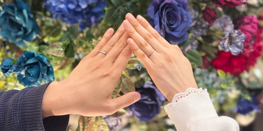 【上越市・三条市】NIWAKAの結婚指輪をお作りいただきました