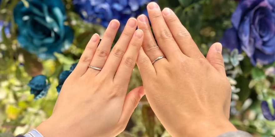 【新潟市】ラザールダイヤモンドの結婚指輪をお作りいただきました
