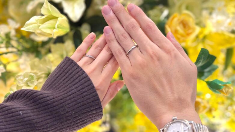 【新潟市】ルシエの結婚指輪をおつくりいただきました