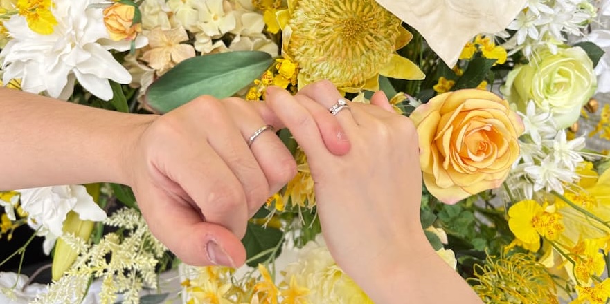 【新発田市】NIWAKAの結婚指輪をお作りいただきました