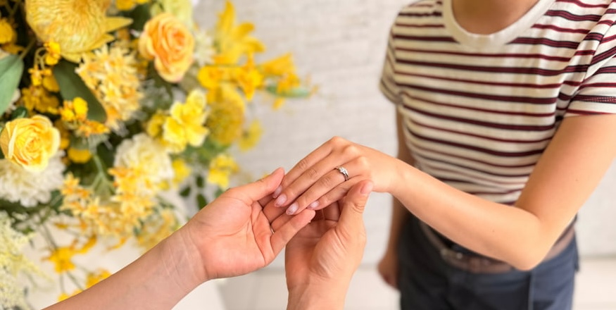 【仙台市・新潟市】NIWAKAの婚約指輪と結婚指輪をお作りいただきました