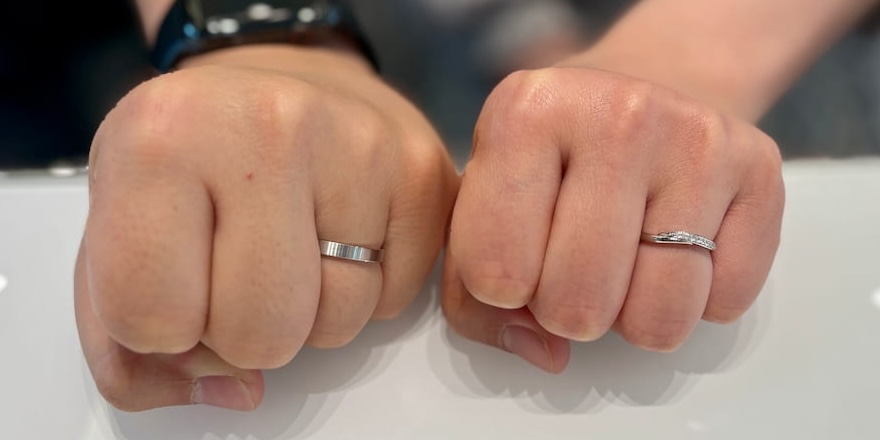 【長岡市】NIWAKAの結婚指輪をお作りいただきました