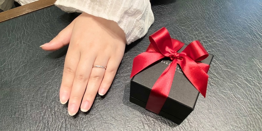 【長岡市】ラザールダイヤモンドの婚約指輪をおつくりいただきました
